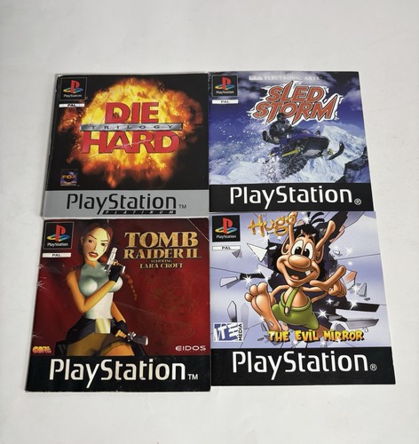 Ps1 handbuch hefte tomb - 4x,